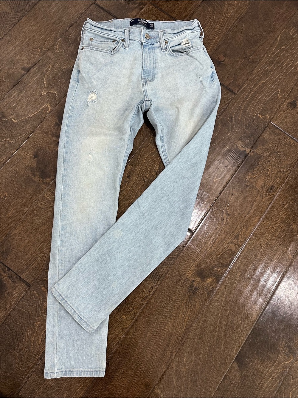 Hollister Men's Pale Wash Skinny Jeans